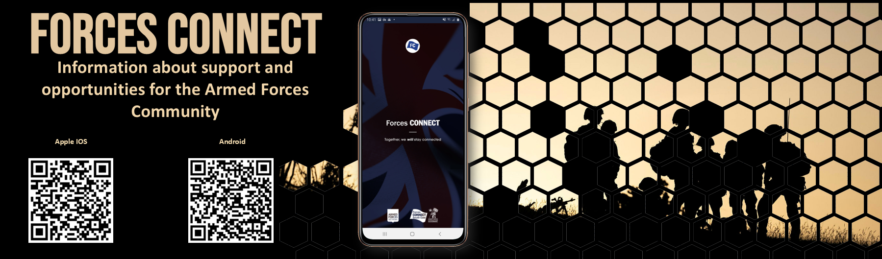 Forces Connect Website & App - https://www.forcesconnect.co.uk