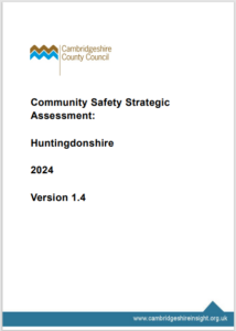 The front page of the Huntingdonshire Strategic Assessment for 2023/24.